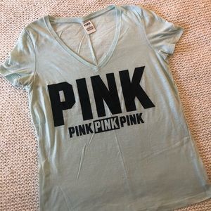 PINK Aqua Blue T-Shirt